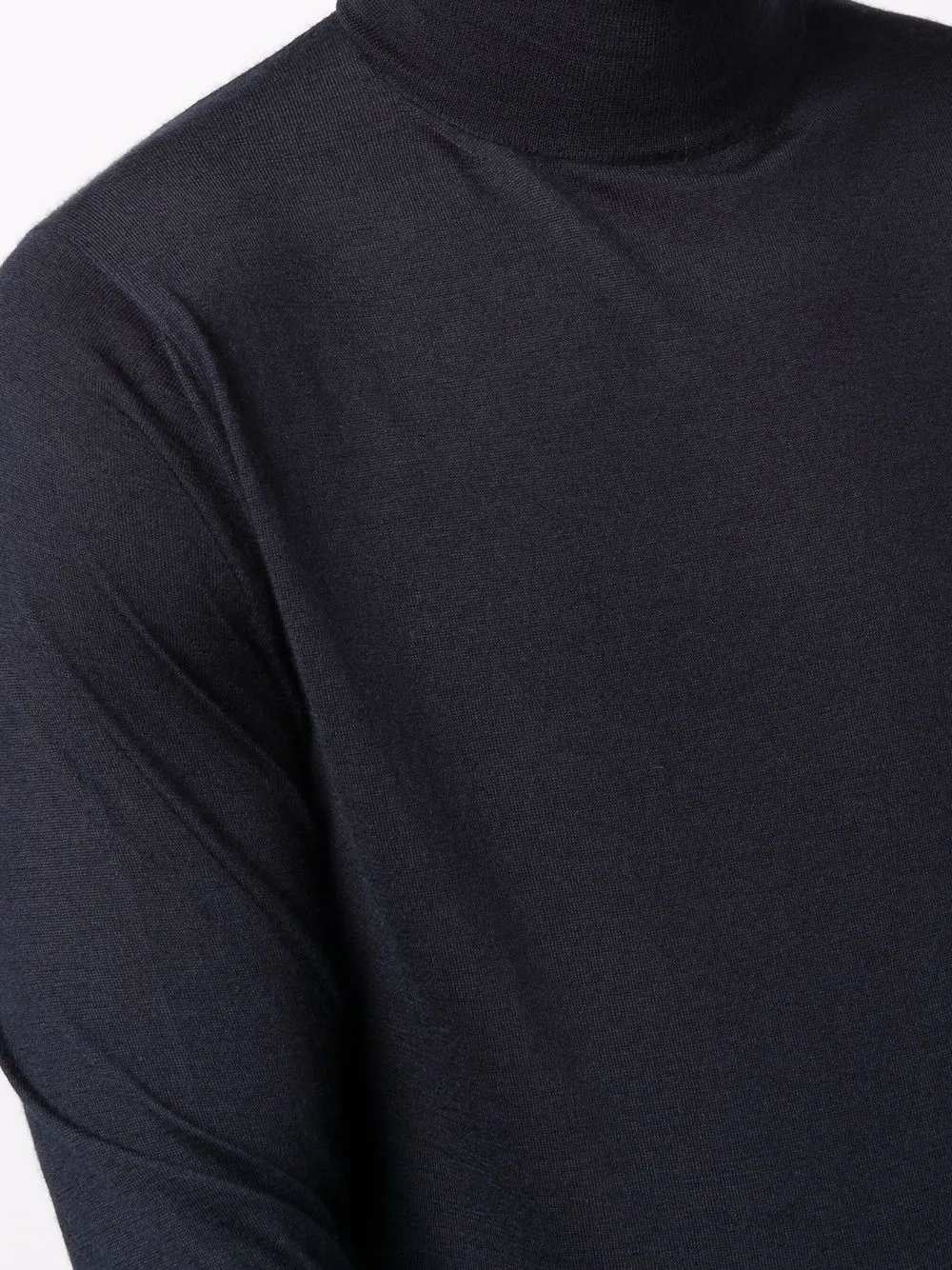 Mauro Ottaviani Roll-neck Cashmere-silk Jumper In Black