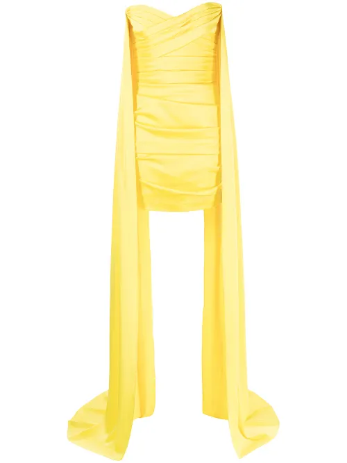 Robe froncée à empiècement drapé - Alex Perry - Modalova