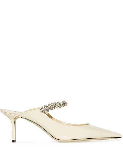 Jimmy Choo Bing 65mm patent leather mules