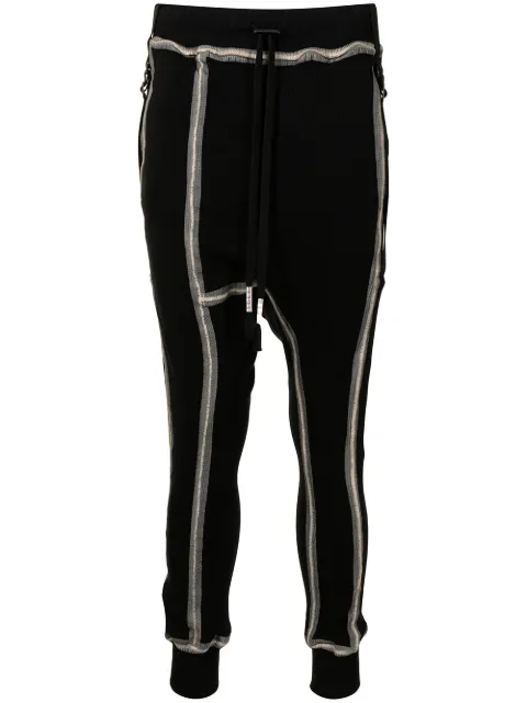 Boris Bidjan Saberi contarsting-seam detail trousers