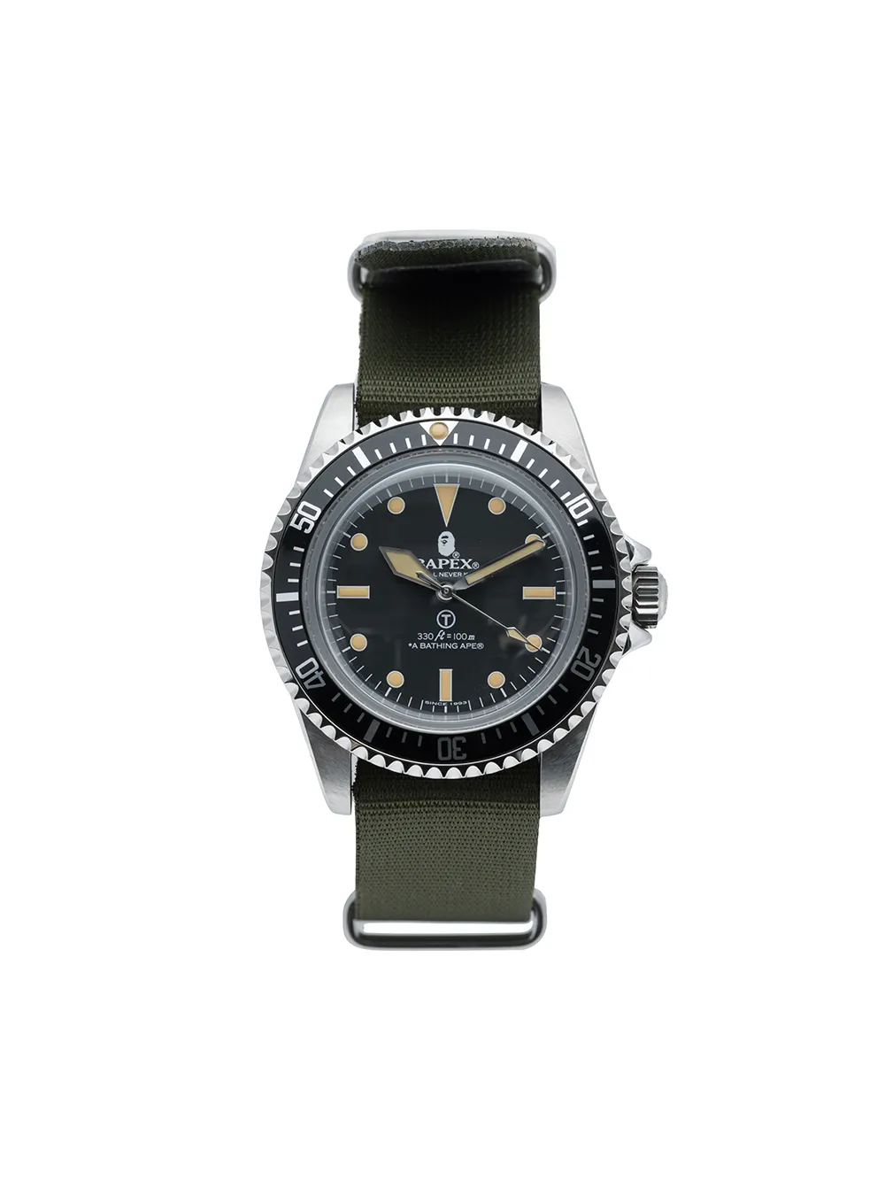 фото A bathing ape® наручные часы classic type 1 bapex® nato 40 мм