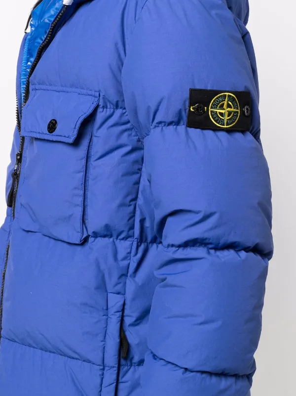 Stone Island Hooded Puffer Jacket Farfetch