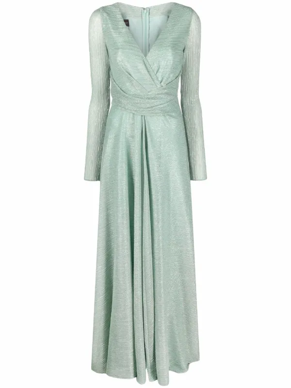 Talbot Runhof Metallic Threading Draped 