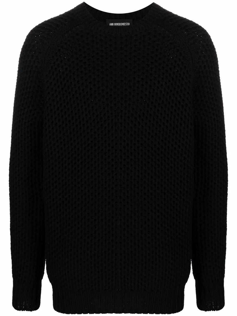 Ann Demeulemeester шерстяной джемпер крупной вязки