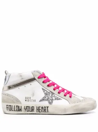 Pink golden goose mid hot sale star