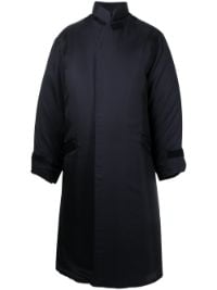 30%OFF！＜Farfetch＞ Yohji Yamamoto コンシールフロント コート - ブラック画像