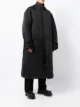 Yohji Yamamoto concealed-front fastening coat