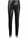 DSQUARED2 faux leather stirrup leggings - Black
