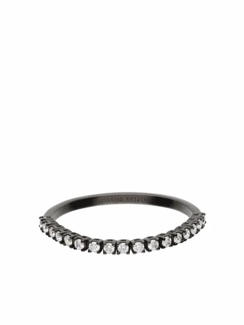 Delfina Delettrez 18kt black rhodium plated white gold 1987 tennis ring