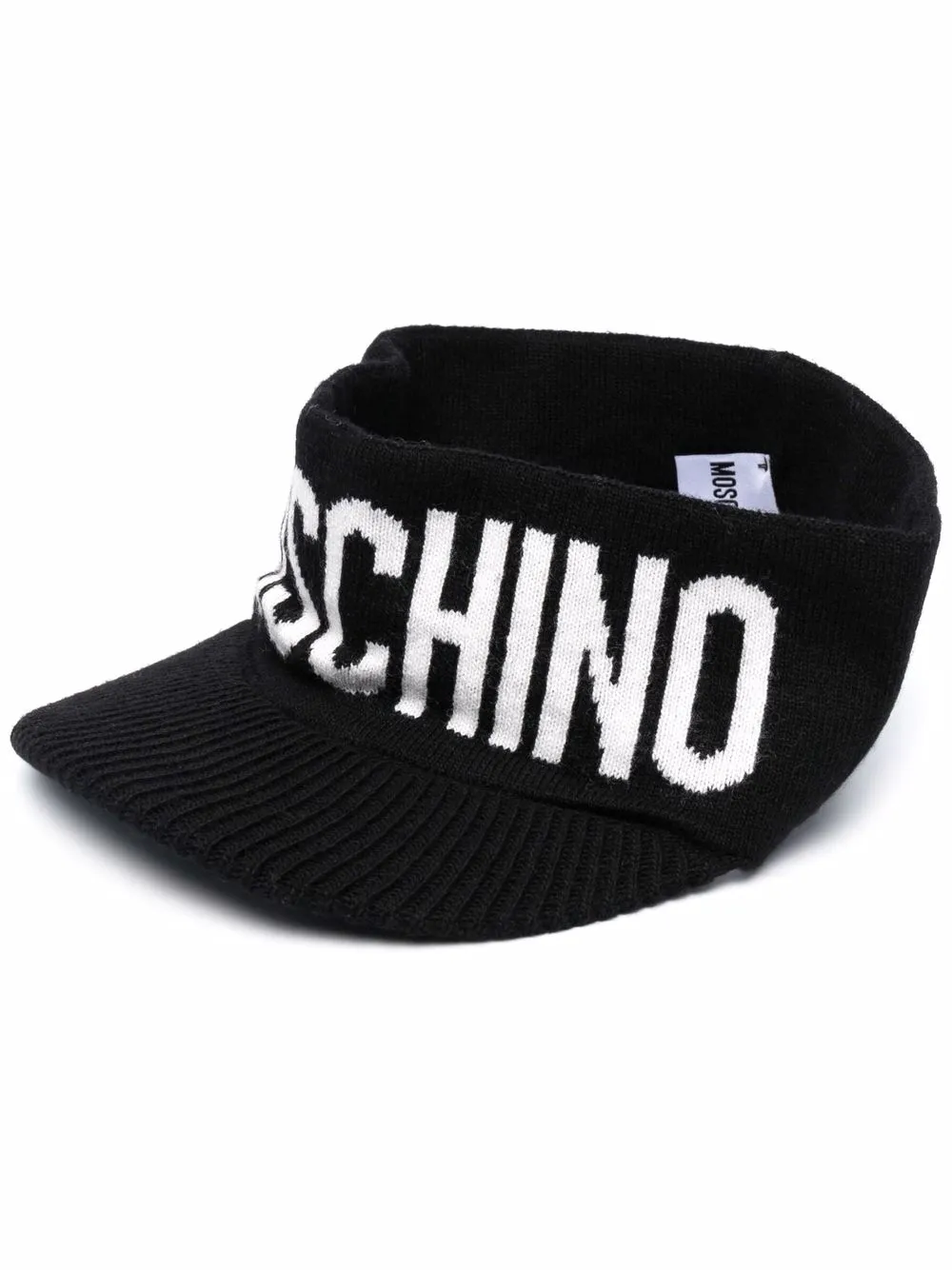 

Moschino gorro tejido con logo - Negro