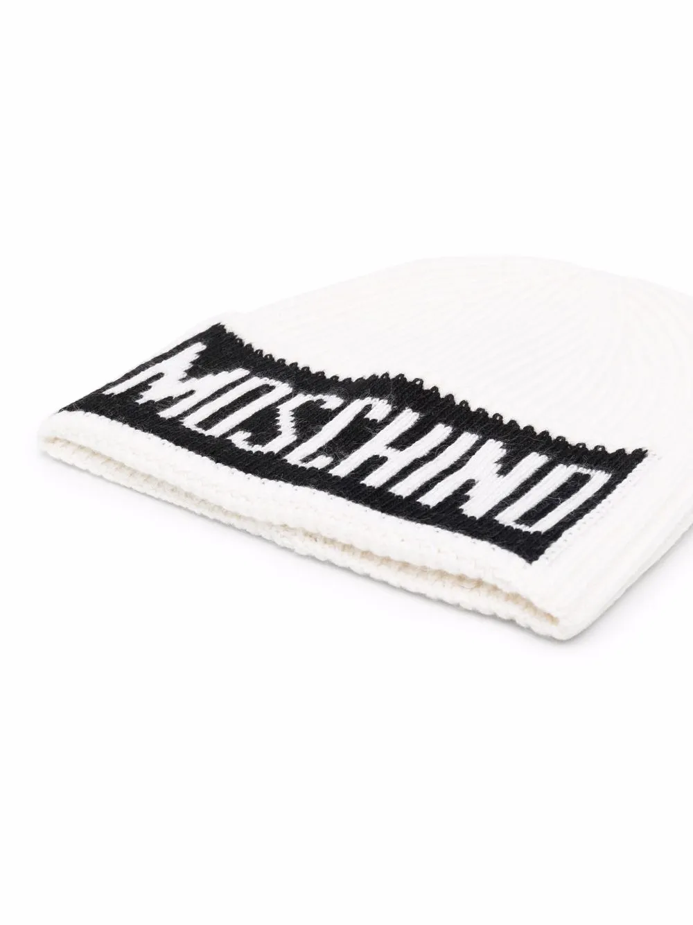 Moschino Muts met logoprint - Wit