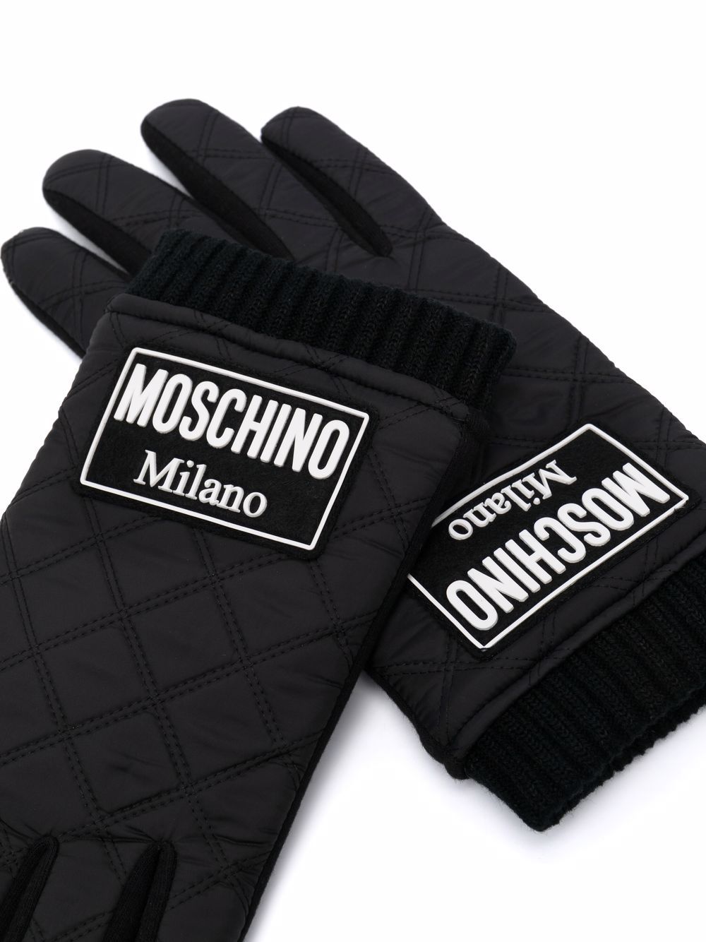 фото Moschino стеганые перчатки