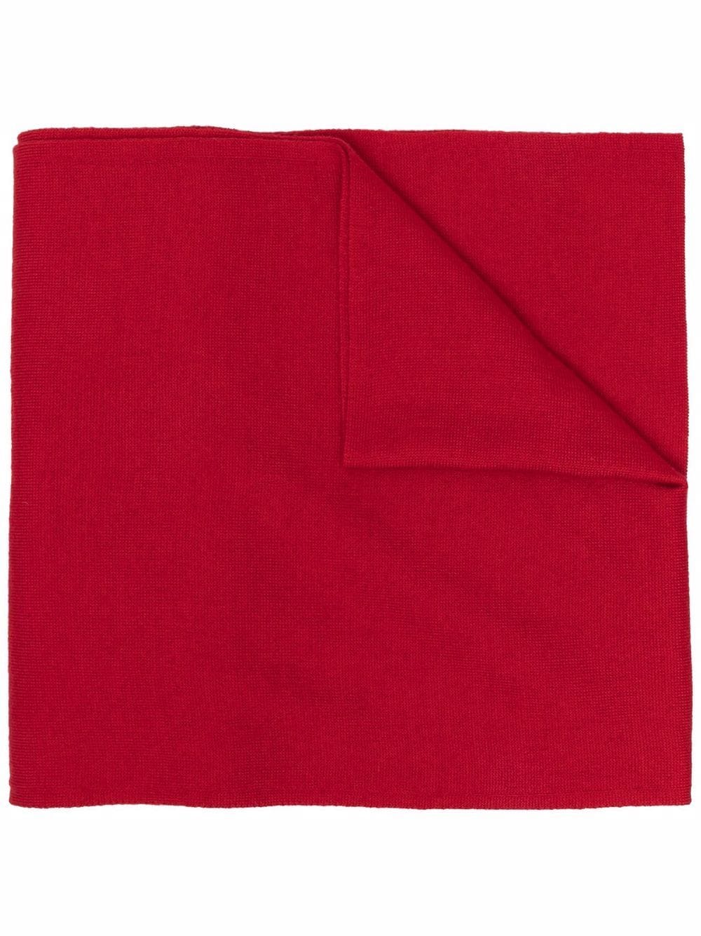 Moschino Sjaal met logo intarsia Rood