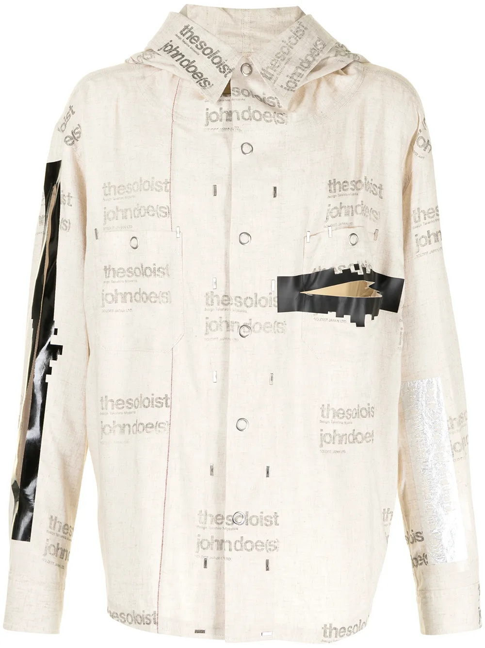 Takahiromiyashita The Soloist logo-print hooded jacket