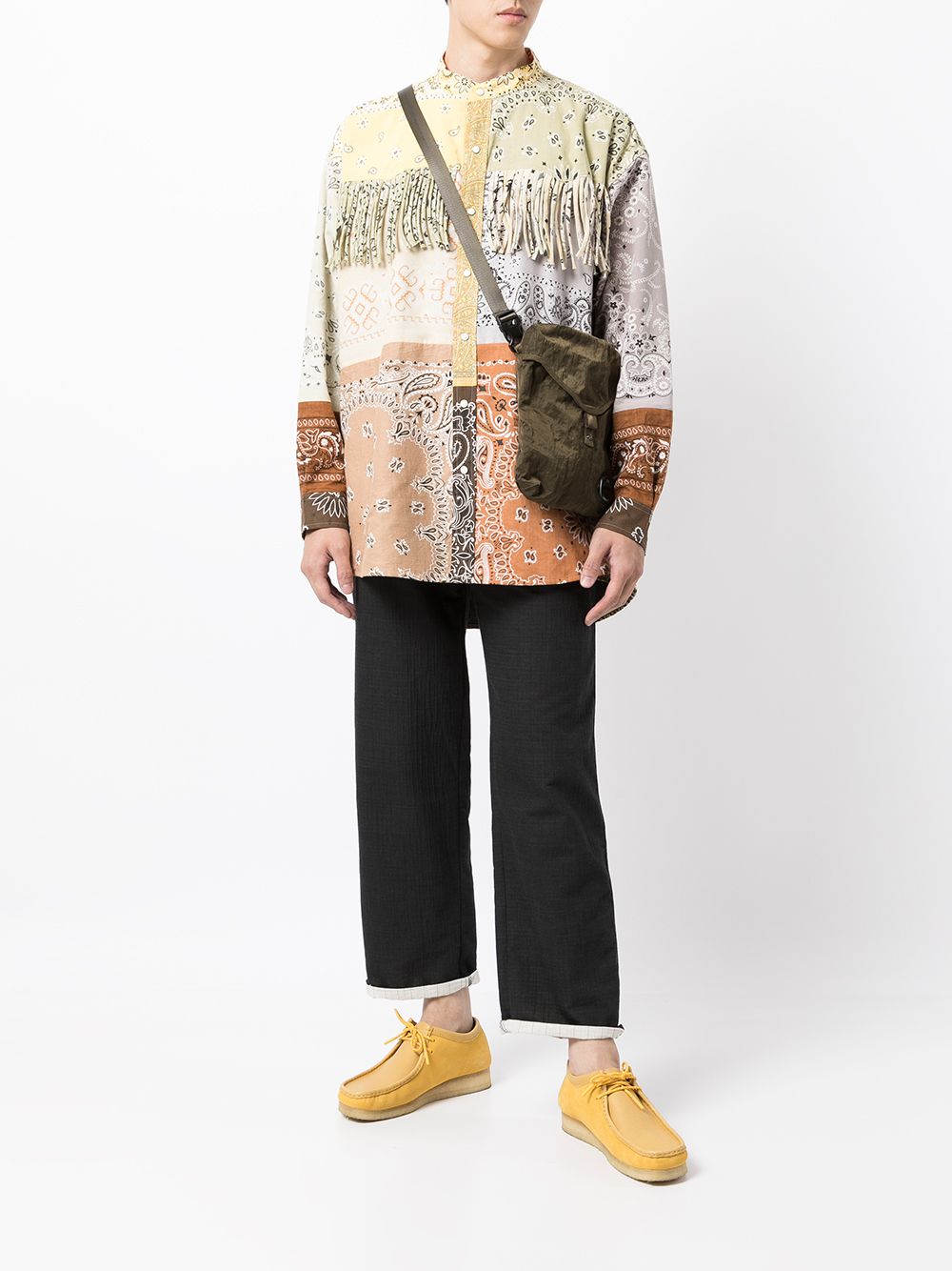 фото Children of the discordance paisley-print button-up shirt