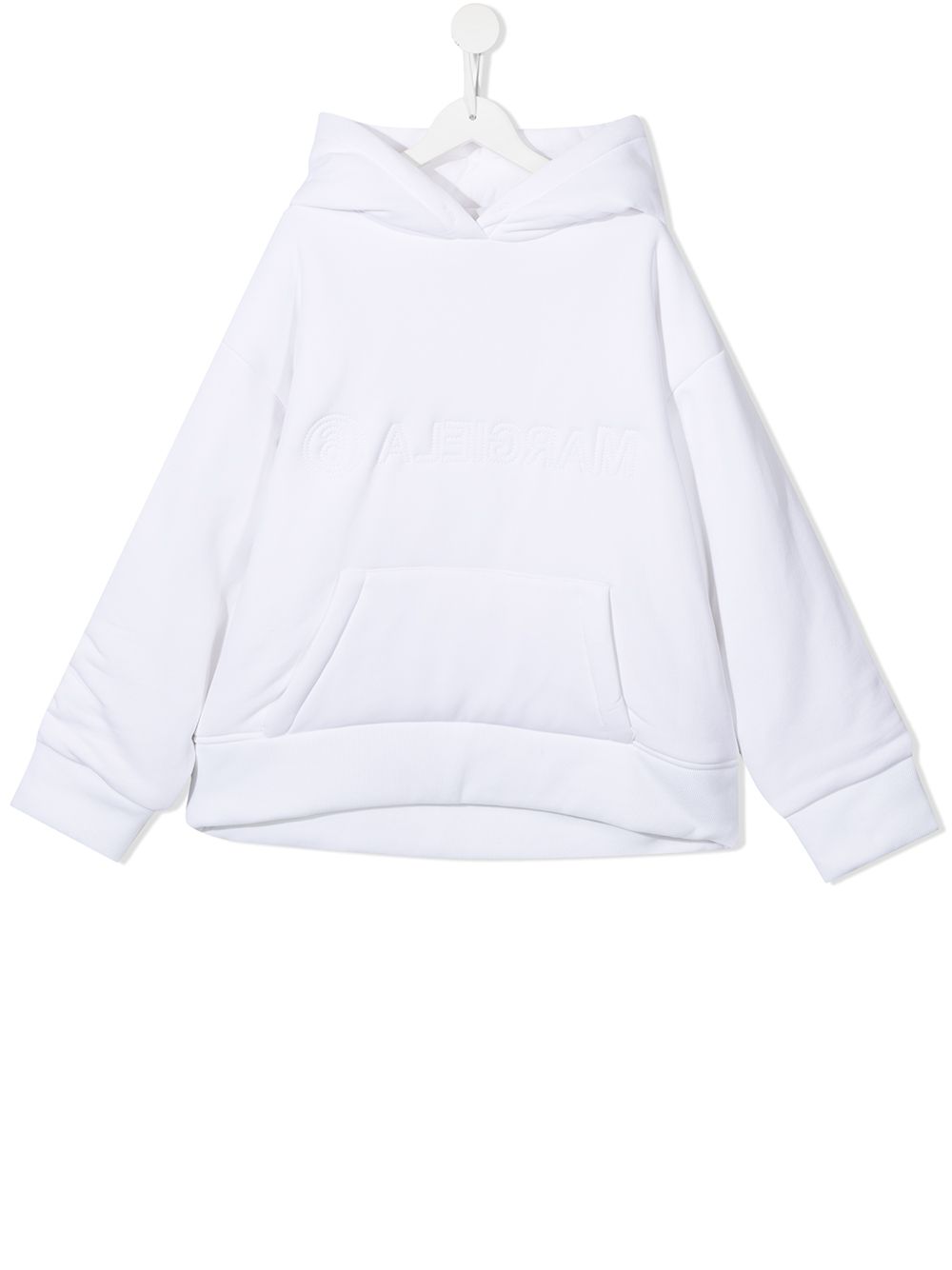 фото Mm6 kids teen embroidered-logo cotton hoodie