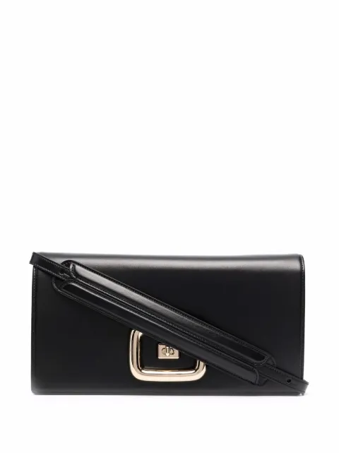 Roger Vivier embossed-logo leather shoulder bag 