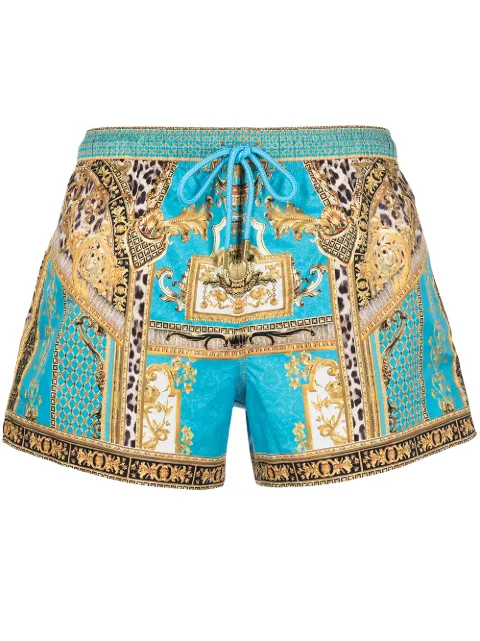 Camilla baroque-print drawstring-waist 