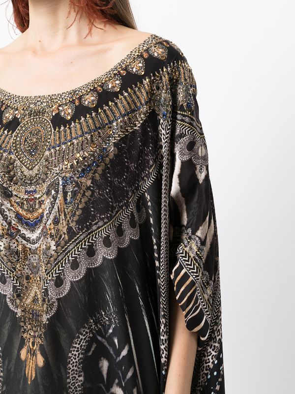 camilla black kaftan