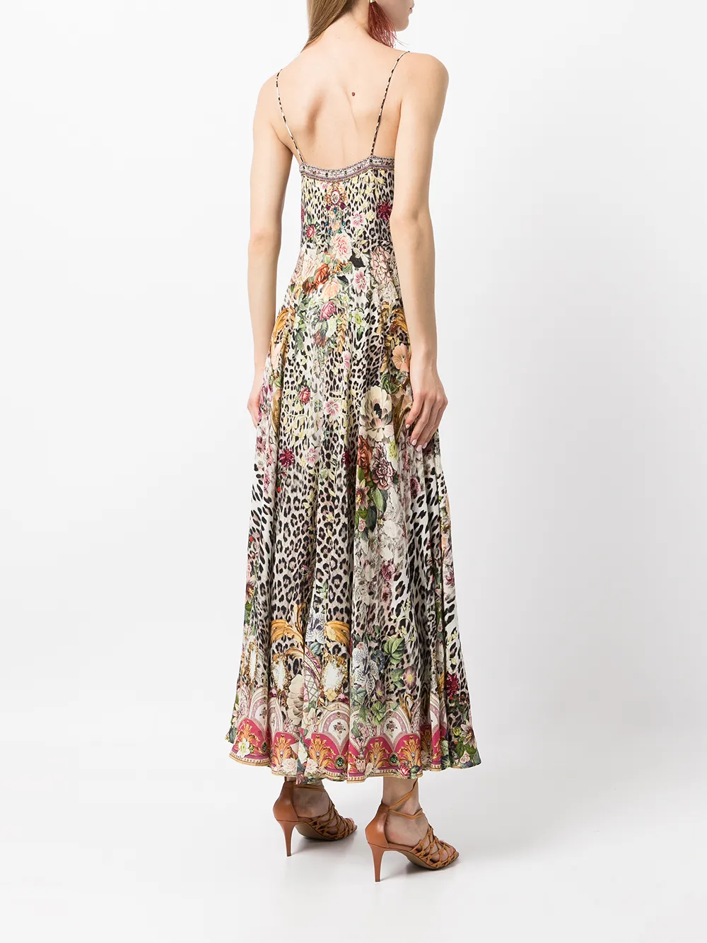 Camilla graphic-print spaghetti-strap Dress - Farfetch