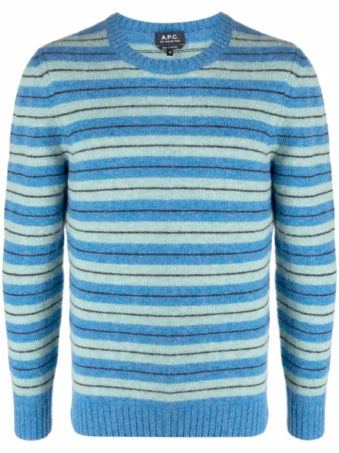A.P.C. pull à rayures