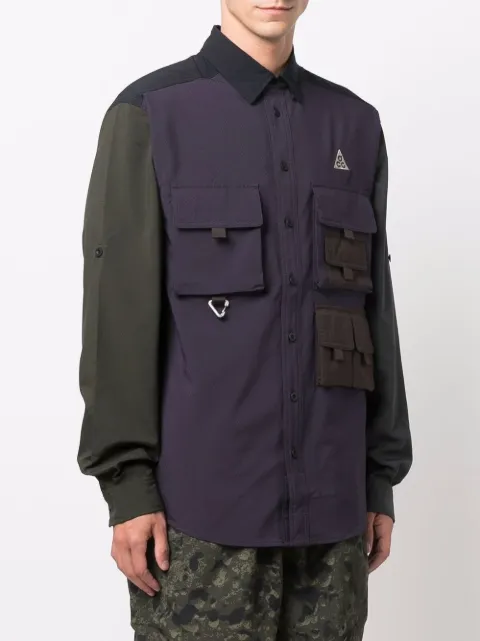 nike acg devastation trail work shirt