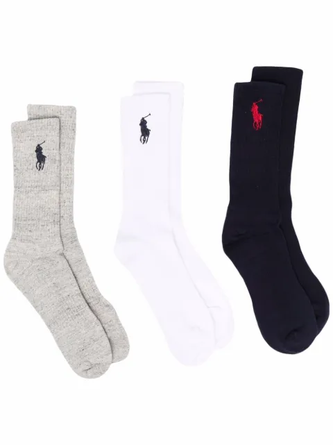 Polo Ralph Lauren chaussettes à motif brodé