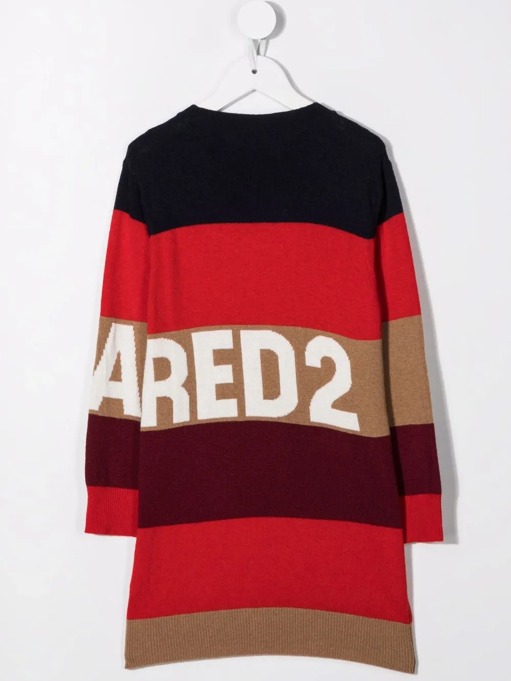 Dsquared2 Kids Gestreepte jurk - Rood