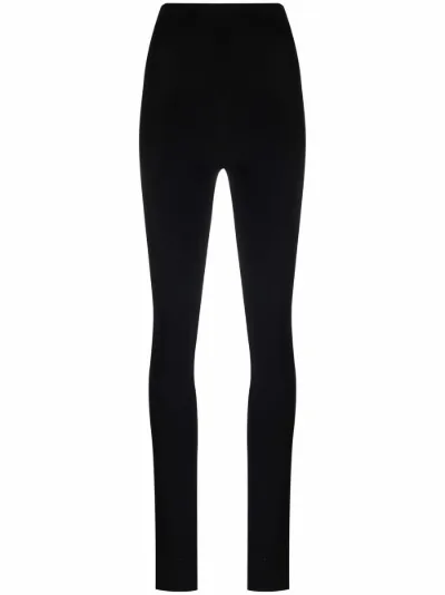 KHAITE Roonie split hem leggings black 