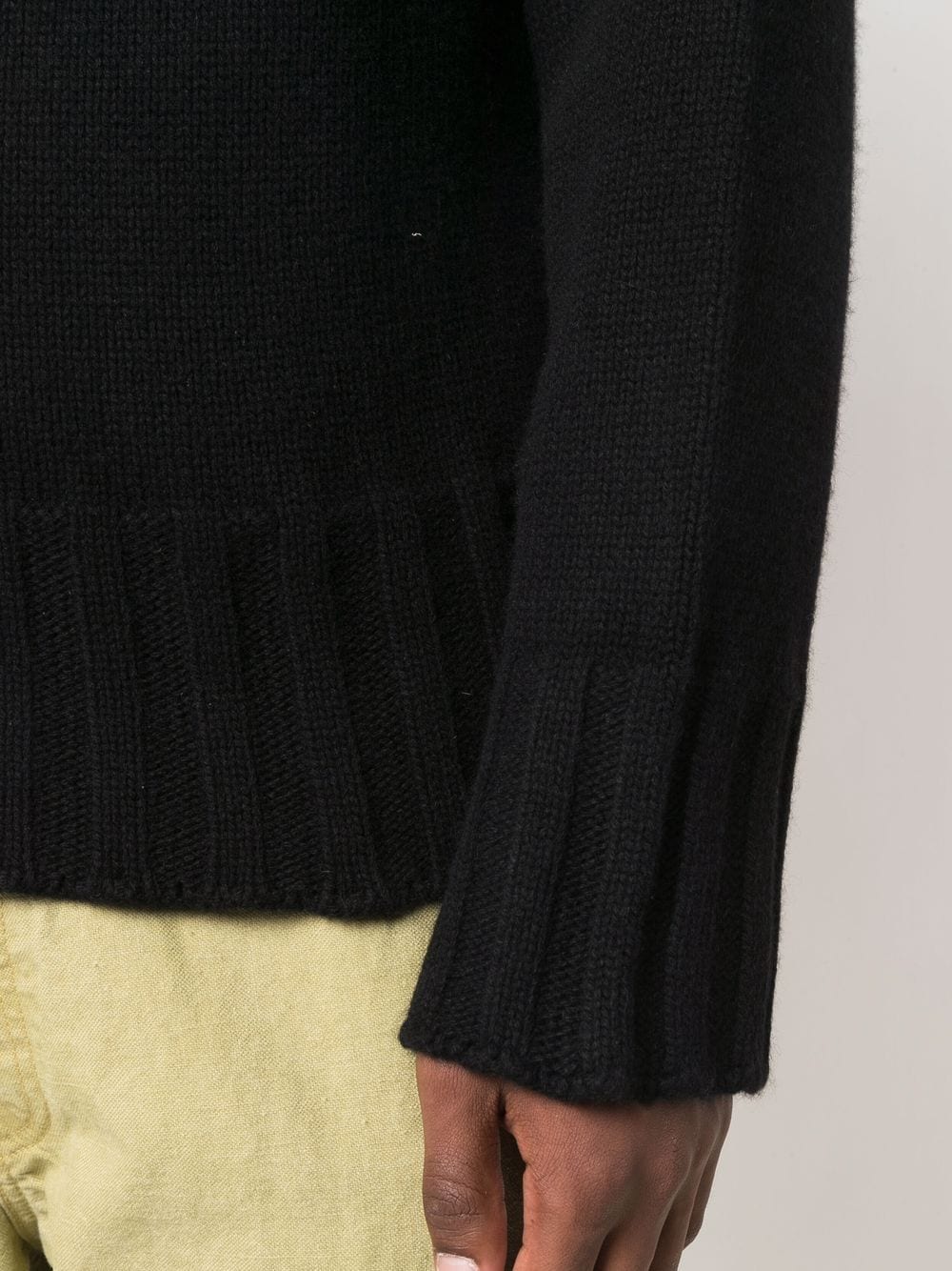 Shop Jil Sander Drop-shoulder Cashmere Jumper In Black