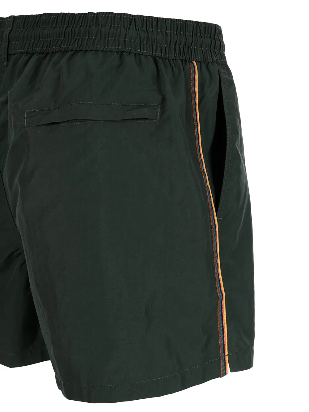  Paul Smith Badeshorts Mit Paspeln   Grün 
