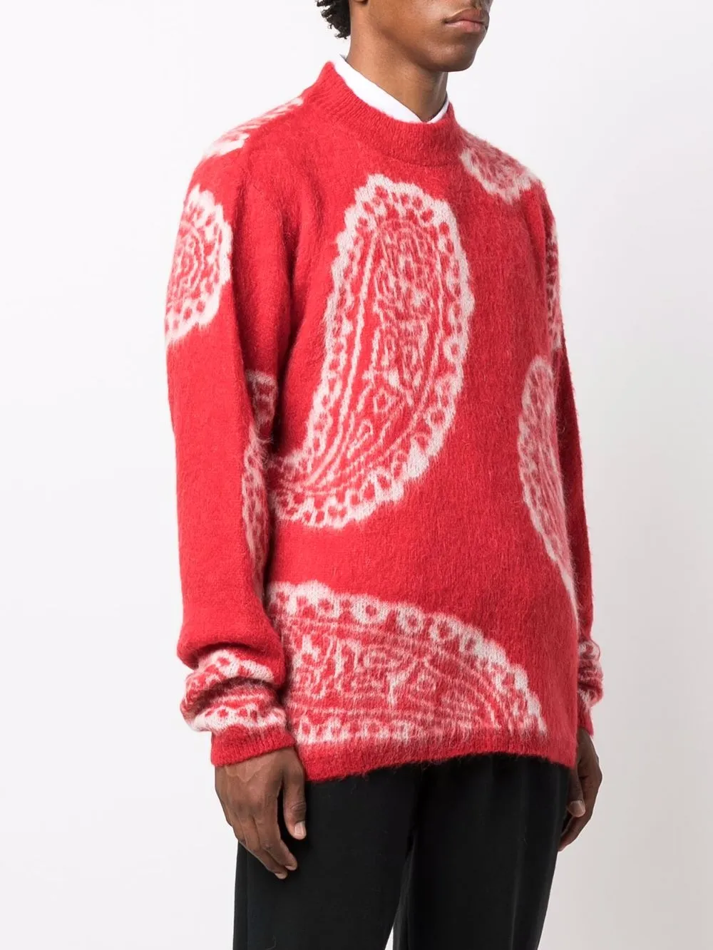 фото 424 paisley-print knitted jumper