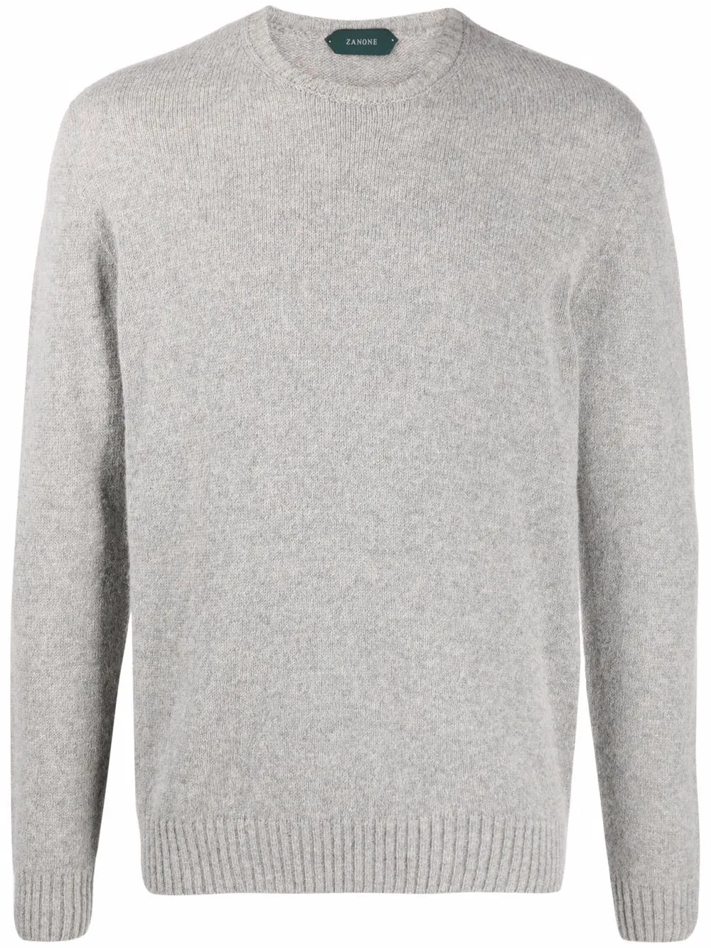 

Zanone fine knit crewneck jumper - Grey