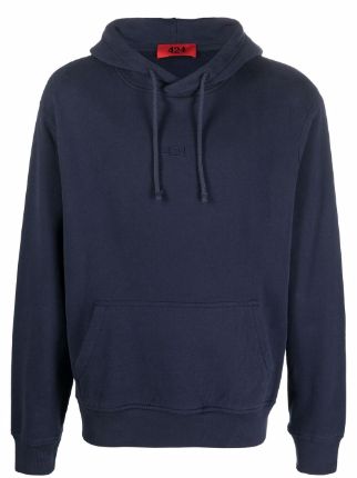 424 logo-embroidered Cotton Hoodie - Farfetch