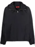 424 pullover hooded windbreaker jacket - Black