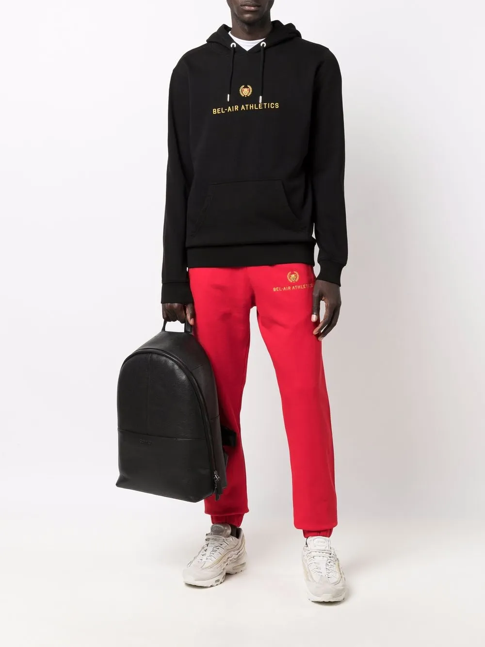 BEL-AIR ATHLETICS Trainingsbroek met geborduurd logo - Rood