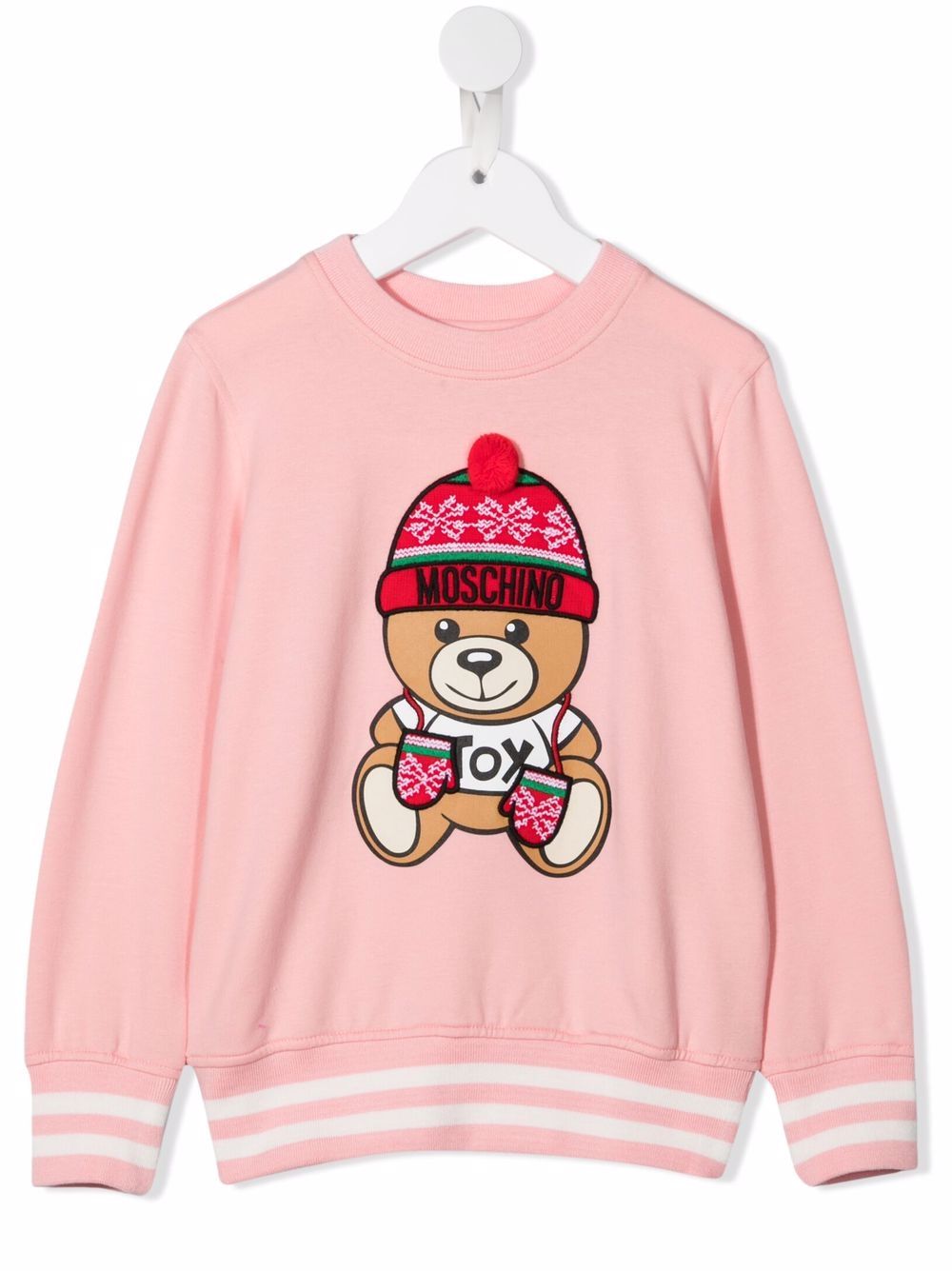 фото Moschino kids толстовка с принтом teddy bear