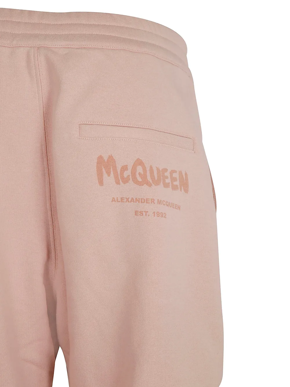  Alexander Mcqueen Jogginghose Mit Logo Print   Rosa 