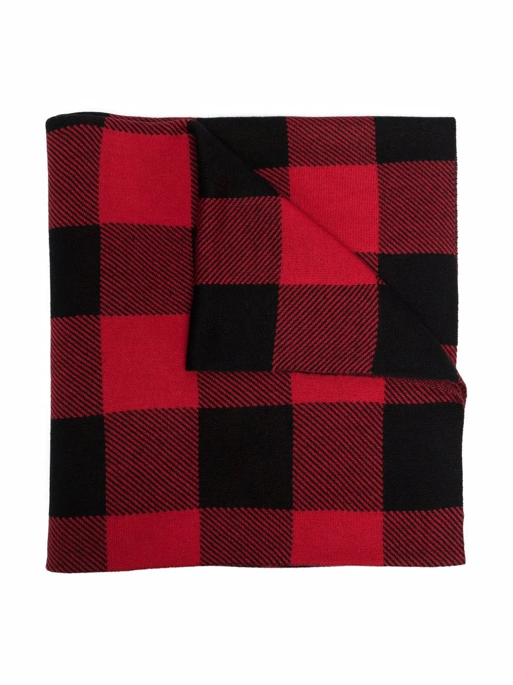 

Dsquared2 Kids manta a cuadros con motivo del logo - Rojo