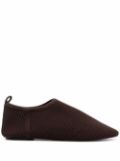 Nanushka mesh-knit loafers - Brown