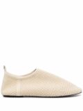 Nanushka mesh-knit loafers - Neutrals