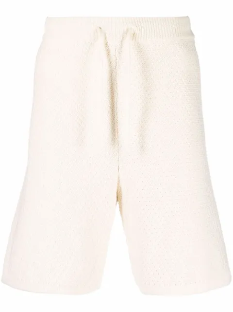 Nanushka knitted track shorts 