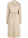 Nanushka belted button-down shirt dress - Neutrals