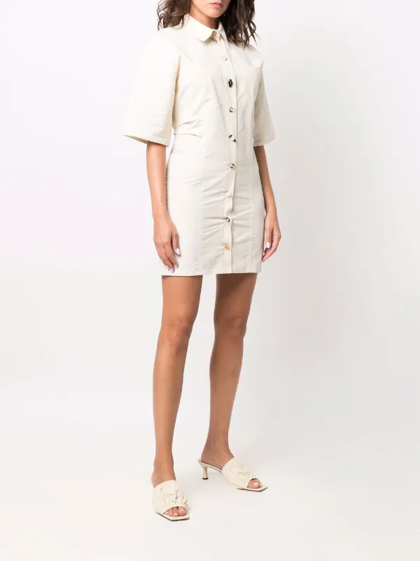 Nanushka short sleeve Shirt Dress Farfetch