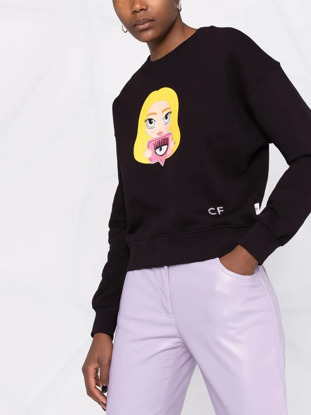 фото Chiara ferragni толстовка с логотипом