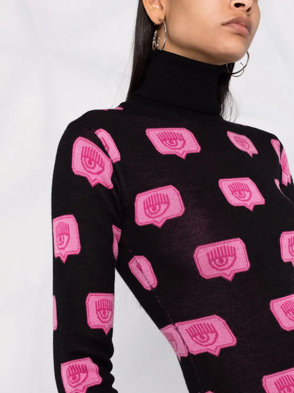 chiara ferragni 大面积logo印花连衣裙 图 5