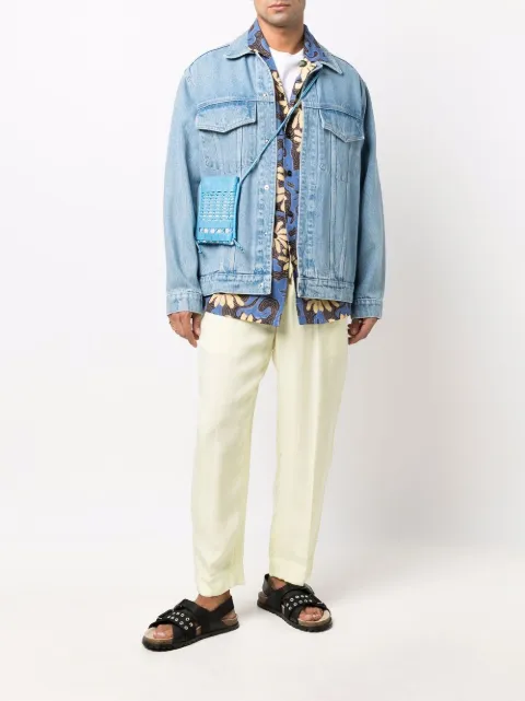 Nanushka Concealed Front Denim Jacket - Farfetch