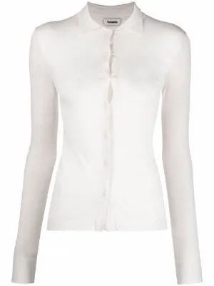 Nanushka ウィメンズ ニットウェア通販 - FARFETCH 全品送料無料中 【NANUSHKA/ナヌーシュカ】HEE DIAMOND KNIT:ニット カーディガン/ボレロ