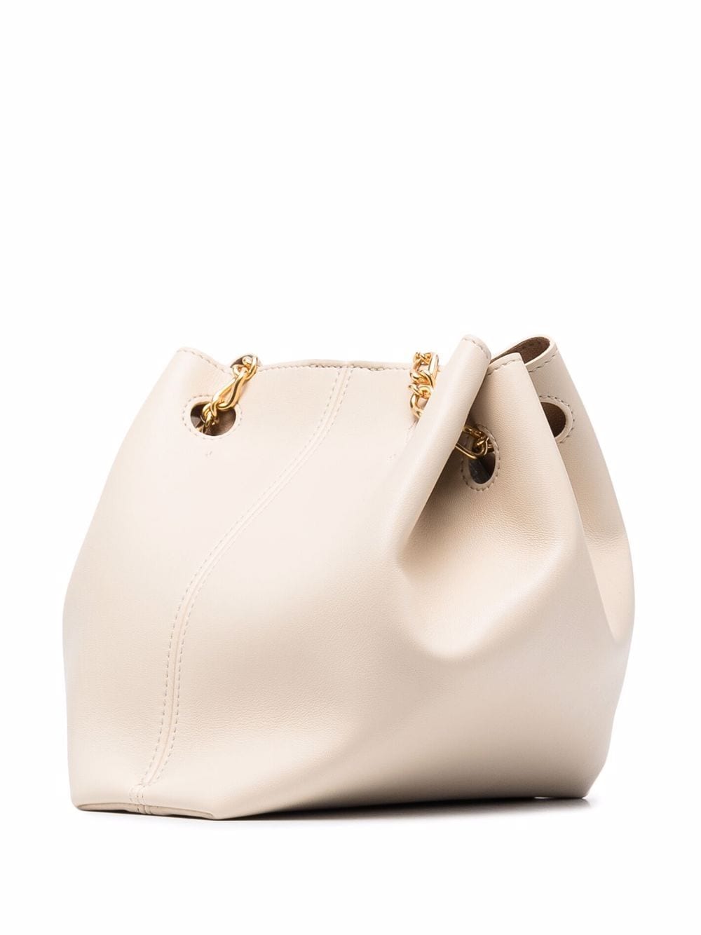 Shop Nanushka Chain-link Detail Tote Bag In Nude