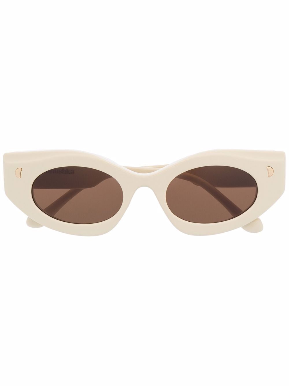 Nanushka Cat-eye Frame Sunglasses In Neutrals